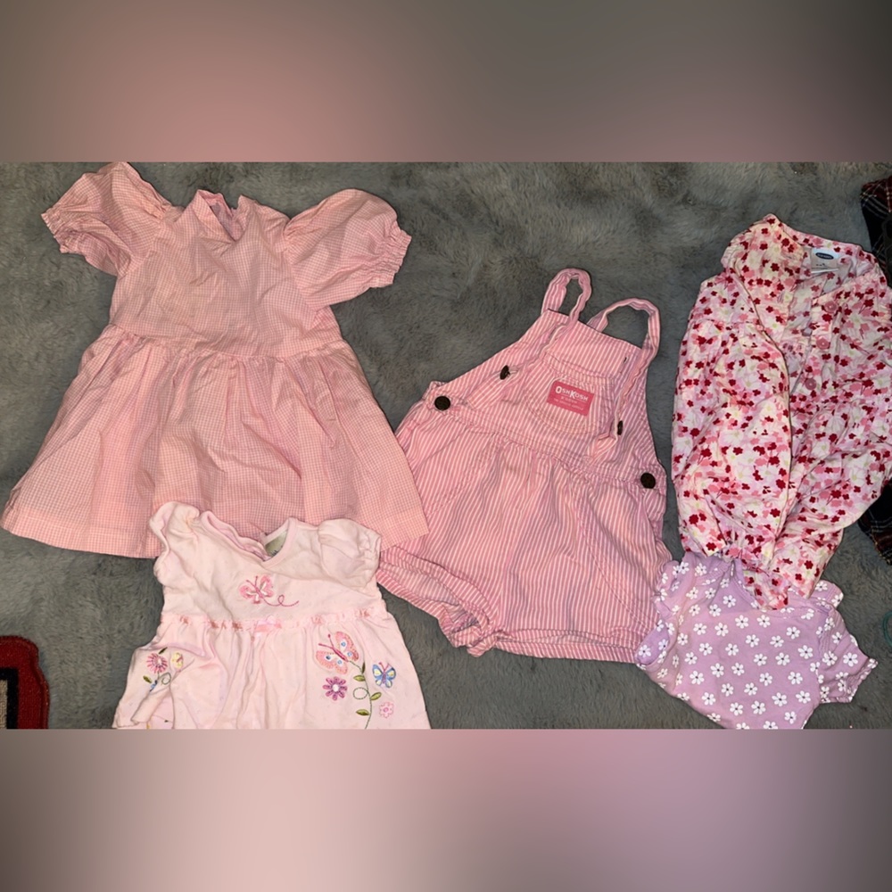 Baby girls Oshkosh overalls